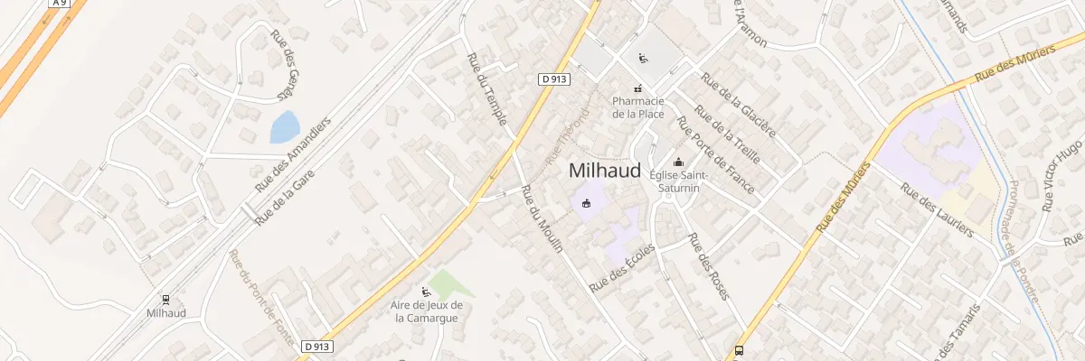Plan du 2 Rue Thérond à Milhaud