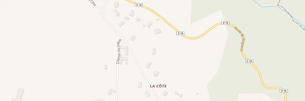 Plan du 499 Che de la Cote à Valeille