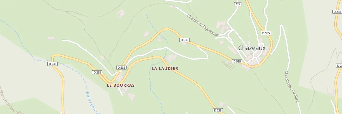 Plan du 5037 La Laudier à Chazeaux