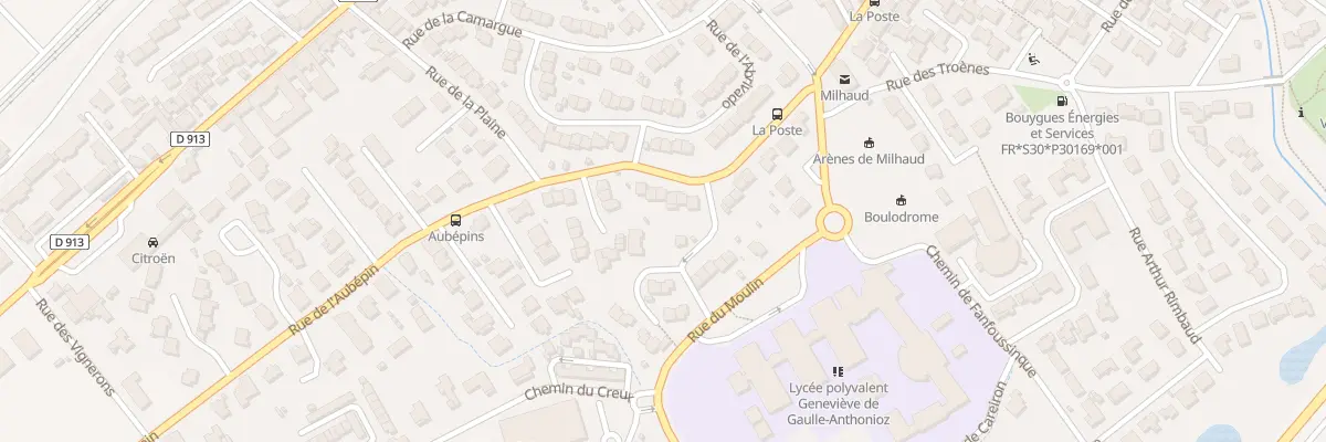 Plan du 19 Rue de la Poste à Milhaud