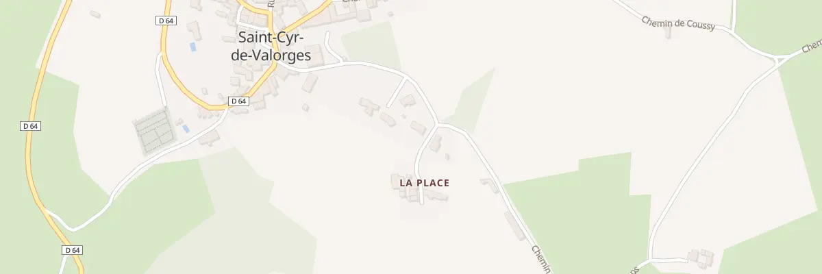 Plan du 262 Che de la Place à Saint-Cyr-de-Valorges
