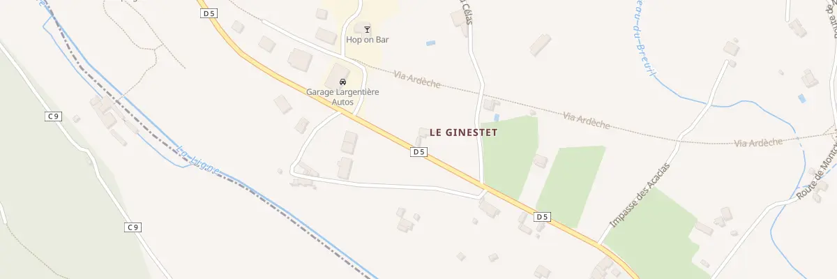 Plan du 5151 Le Ginestet à Largentière
