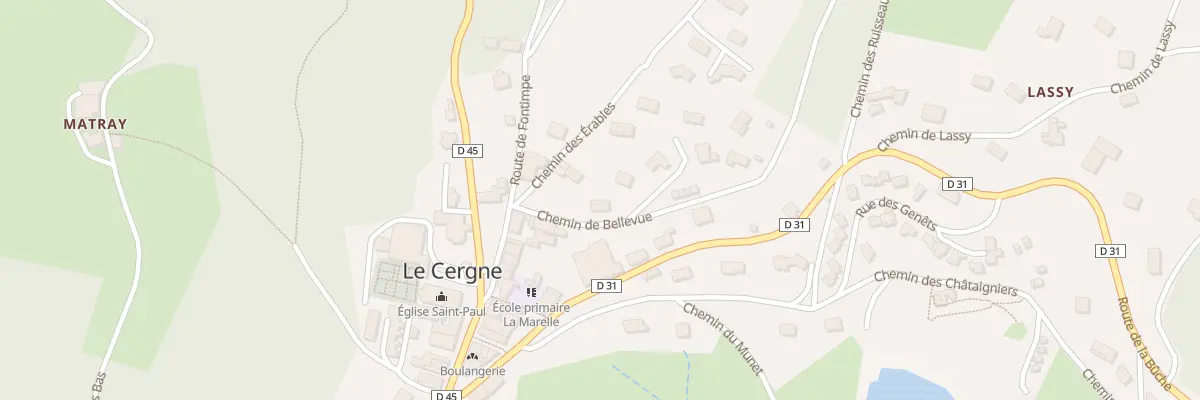 Plan du 61 Imp de Bellevue au Cergne