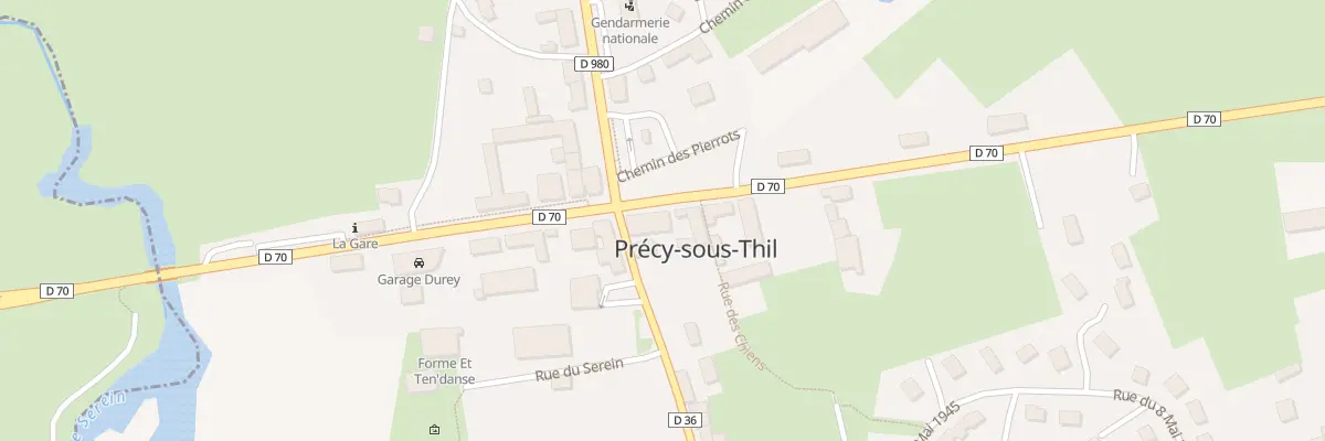 Plan du 14 Rte de Maison Neuve à Précy-sous-Thil
