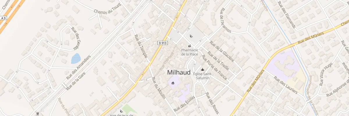 Plan du 8 Rue Thérond à Milhaud