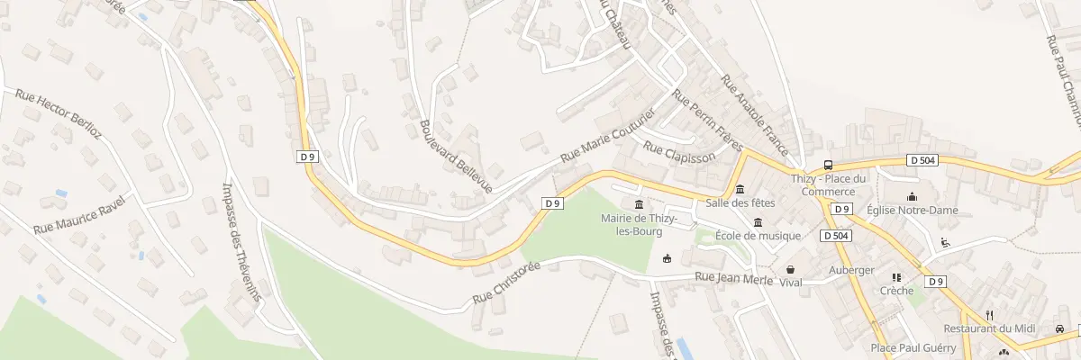 Plan du 25 Rue Marie Couturier à Thizy-les-Bourgs