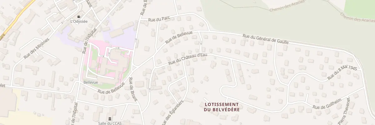 Plan du 1 Rue des Eglantiers à La Clayette