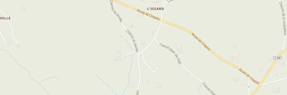 Plan du 5588 L’Issart à Labeaume