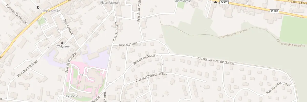 Plan du 9 Rue Bellevue à La Clayette