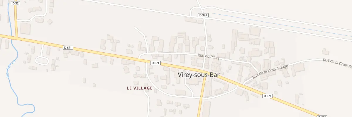 Plan du 19 Rue Roger Dossot à Virey-sous-Bar