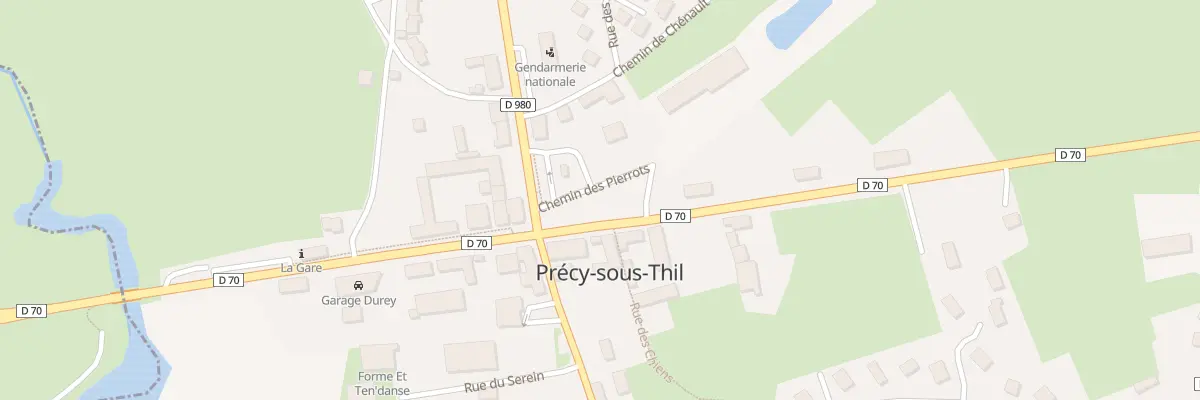 Plan du 23 Rte de Maison Neuve à Précy-sous-Thil