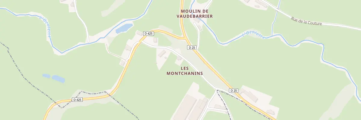 Plan du 5108 Les Montchanins à Vaudebarrier