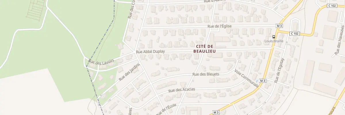 Plan du 39 Rue Abbe Duplay à Roche-la-Molière