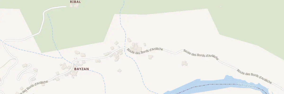 Plan du 595 Rte des Bords d’Ardeche à Pont-de-Labeaume