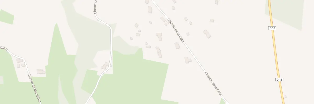 Plan du 888 Che de la Cote à Valeille