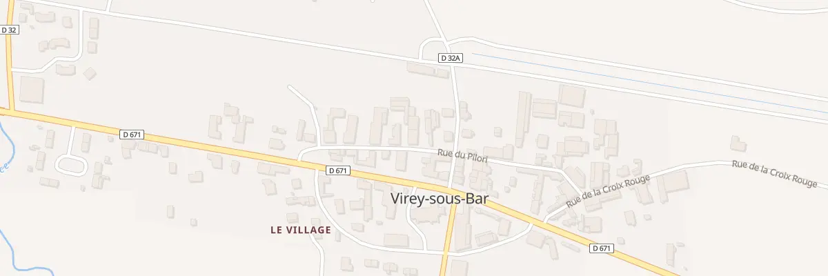 Plan du 9 Rue du Pilori à Virey-sous-Bar