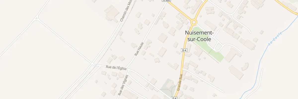 Plan du 7 Rue Haute à Nuisement-sur-Coole