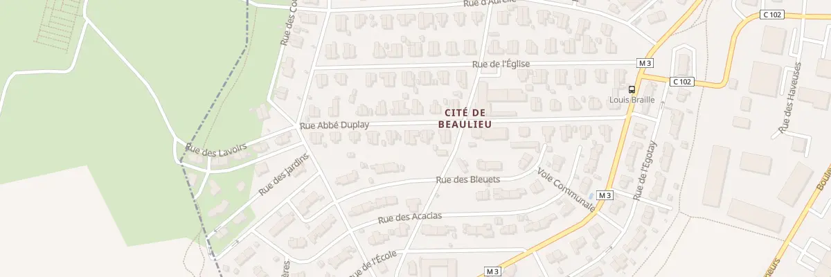 Plan du 33 Rue Abbe Duplay à Roche-la-Molière