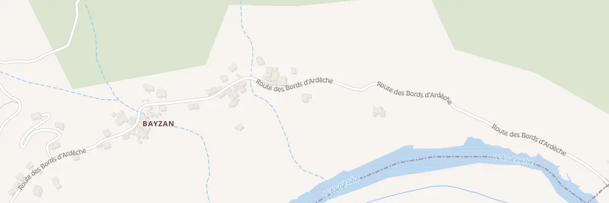 Plan du 630 Rte des Bords d’Ardeche à Pont-de-Labeaume