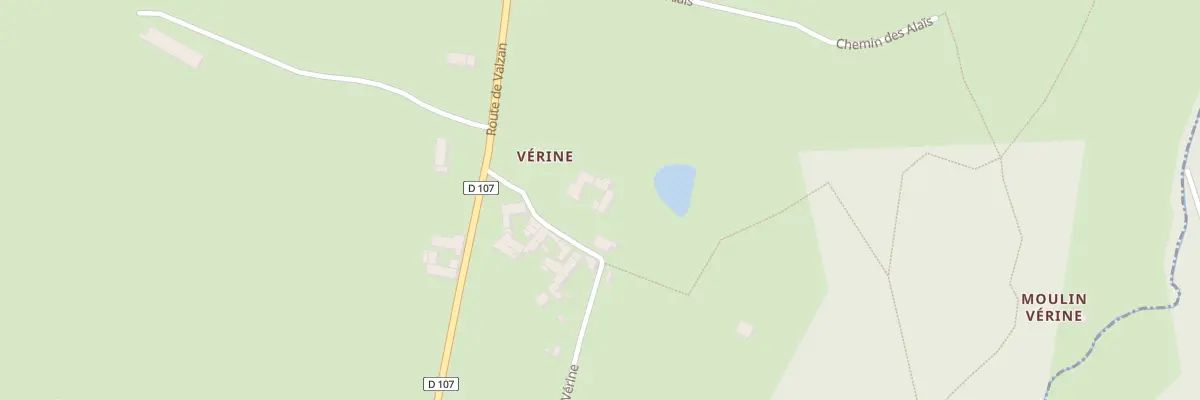 Plan du 39 Che de Verine à Cottance