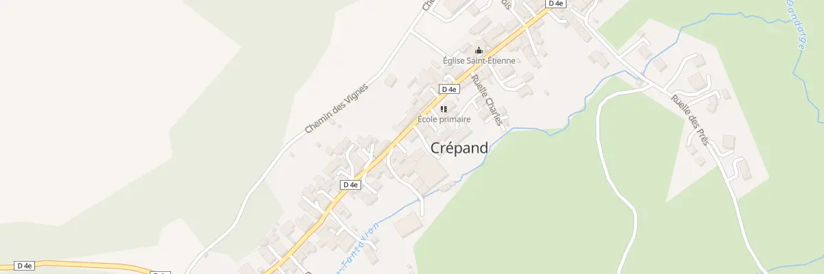 Plan du 7 Rue Garibaldi à Crépand