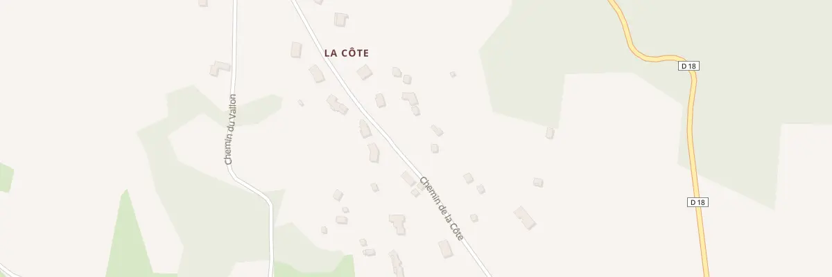 Plan du 829 Che de la Cote à Valeille