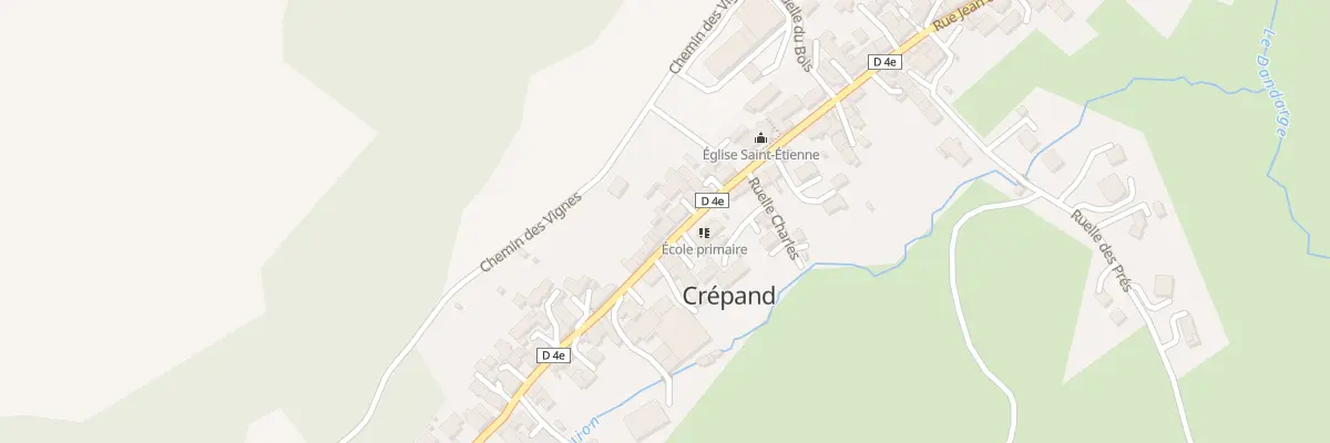 Plan du 2 Pl de la République à Crépand