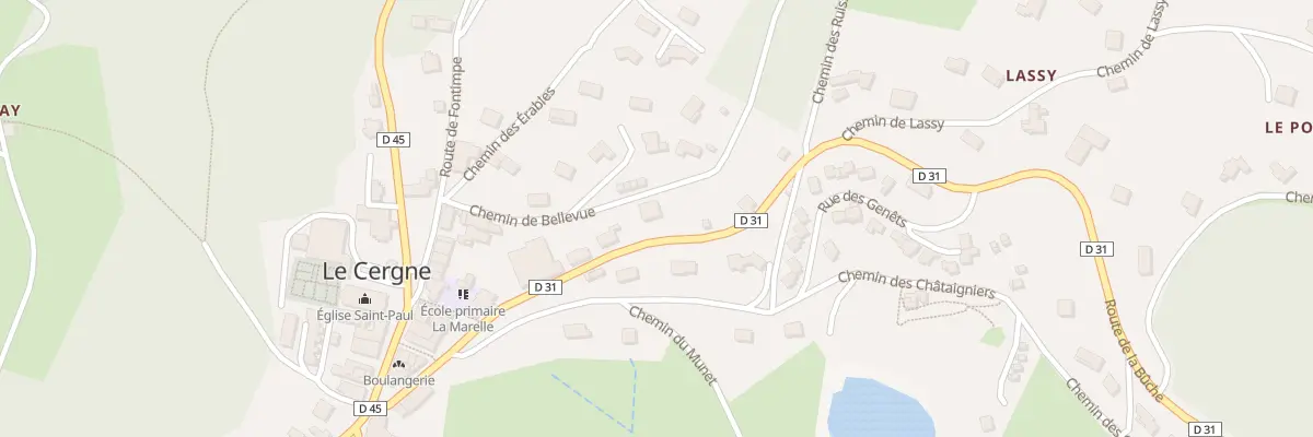 Plan du 164 Imp de Bellevue au Cergne