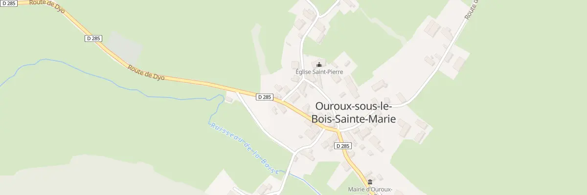 Plan du 129 Rue de l’Église à Ouroux-sous-le-Bois-Sainte-Marie