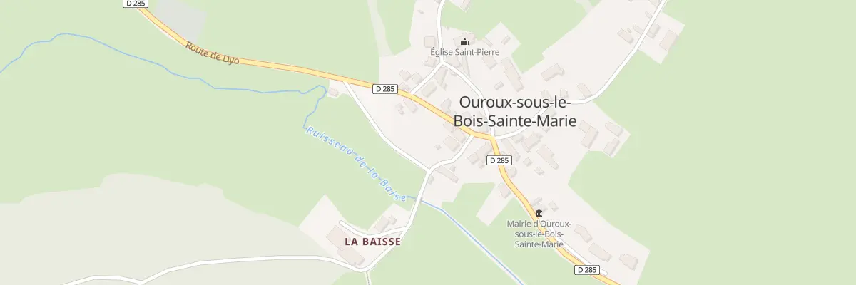 Plan du 5030 Ouroux à Ouroux-sous-le-Bois-Sainte-Marie