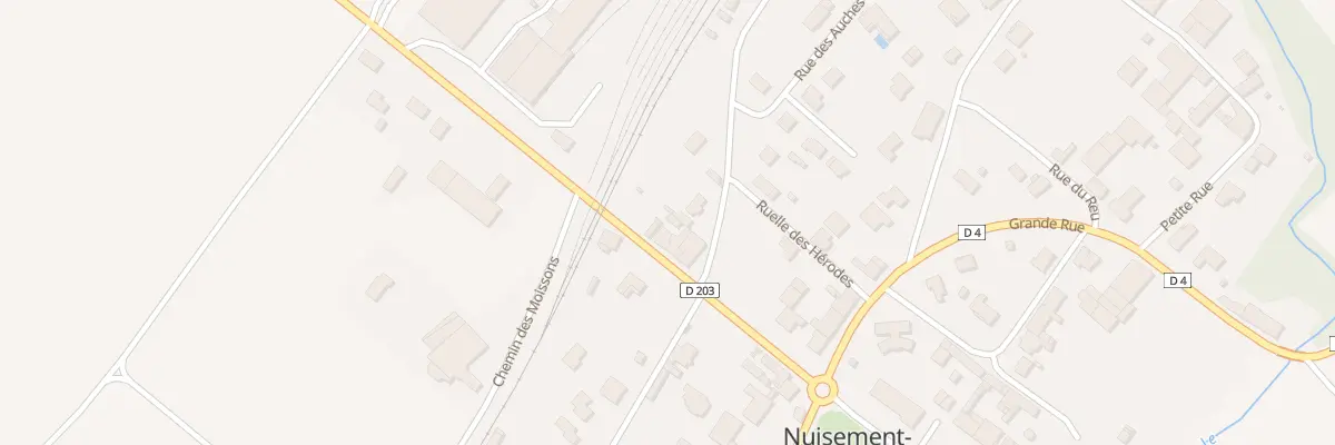 Plan du 4 All du Château à Nuisement-sur-Coole