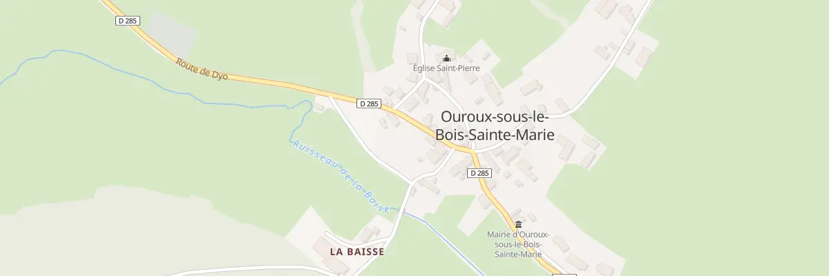 Plan du 2 Imp La Baisse à Ouroux-sous-le-Bois-Sainte-Marie