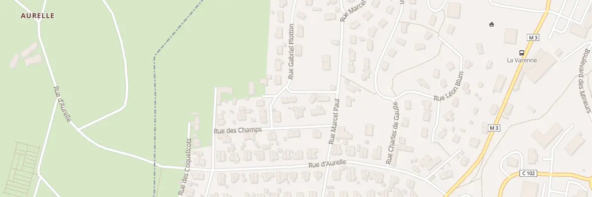 Plan du 21 Rue Gabriel Plotton à Roche-la-Molière