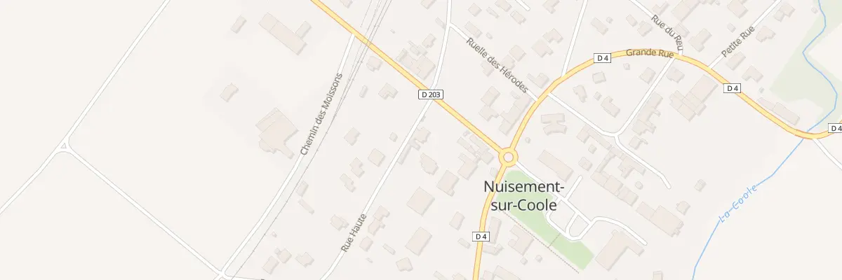 Plan du 1 Rue Haute à Nuisement-sur-Coole