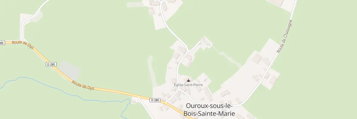 Plan du 263 Rue de l’Église à Ouroux-sous-le-Bois-Sainte-Marie