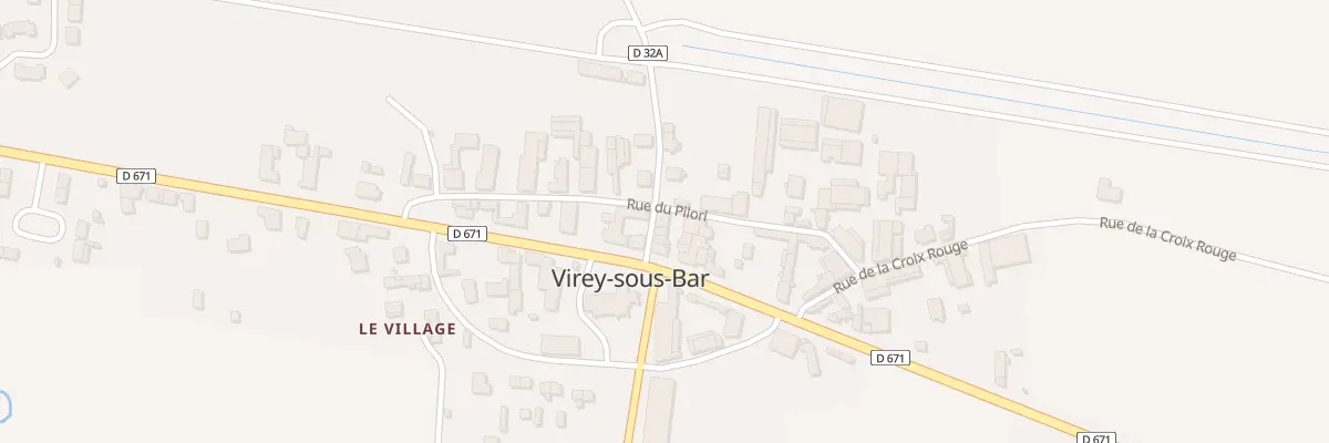 Plan du 8 Rue du Pilori à Virey-sous-Bar