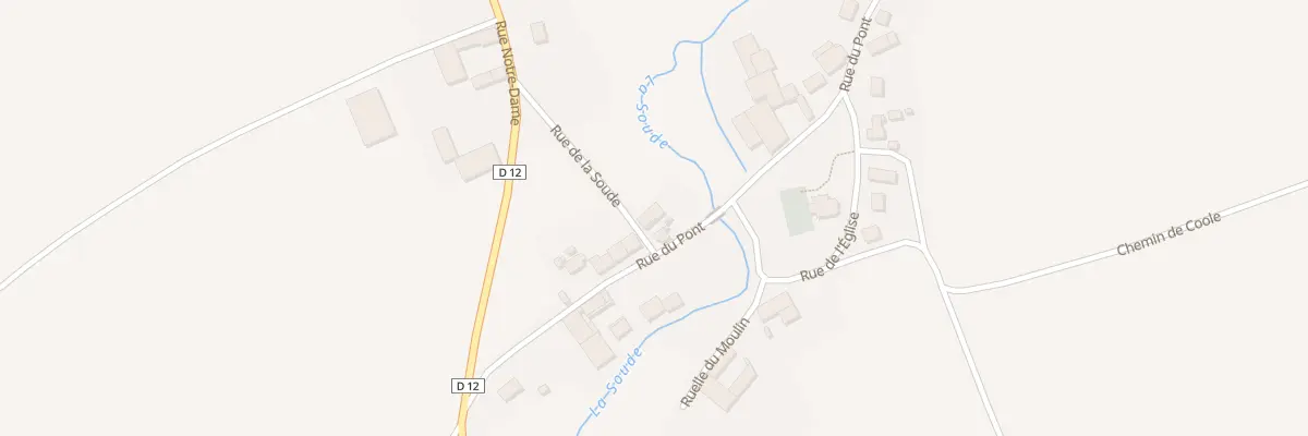 Plan du 3 Rue de la Soude à Soudé