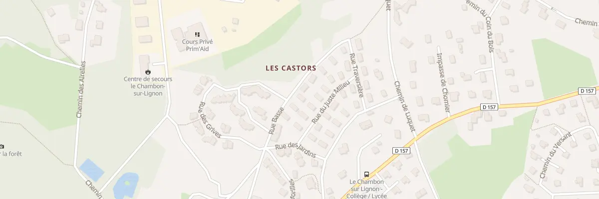 Plan du 16 Rue Basse au Chambon-sur-Lignon
