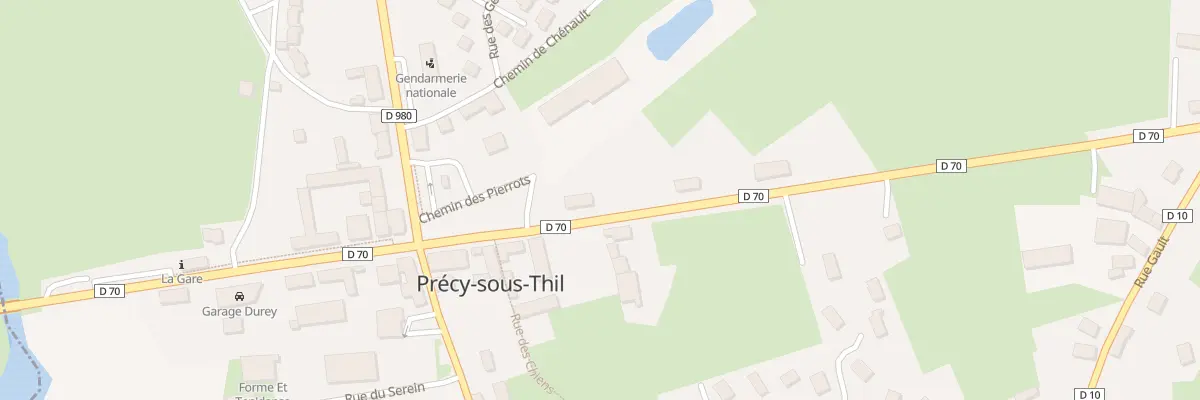 Plan du 33 Rte de Maison Neuve à Précy-sous-Thil