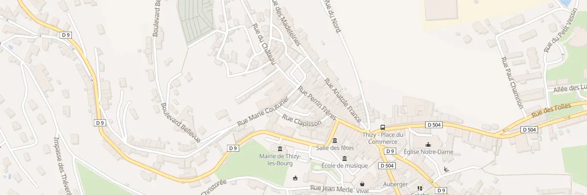 Plan du 3 Rue Marie Couturier à Thizy-les-Bourgs