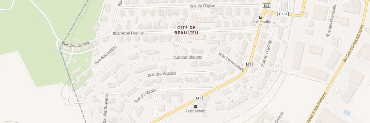 Plan du 13 Rue des Bleuets à Roche-la-Molière