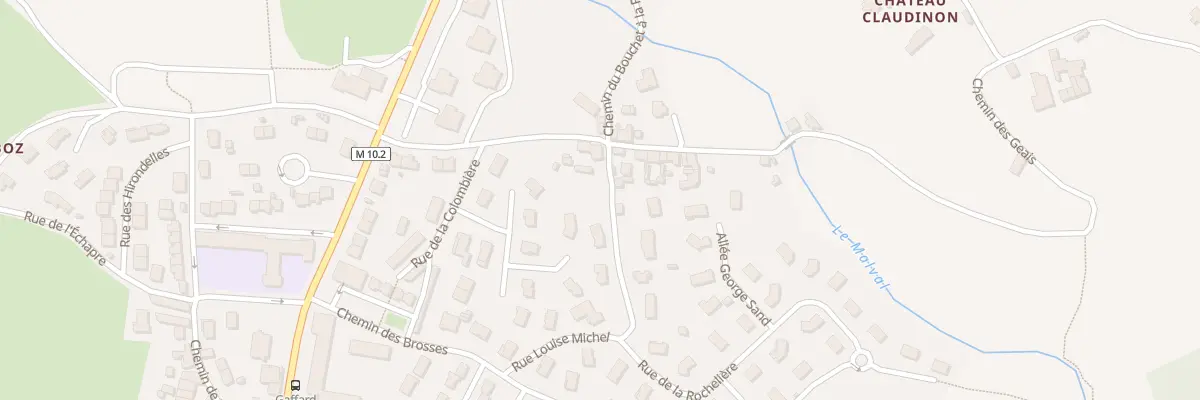Plan du 6 Rue Louise Michel au Chambon-Feugerolles
