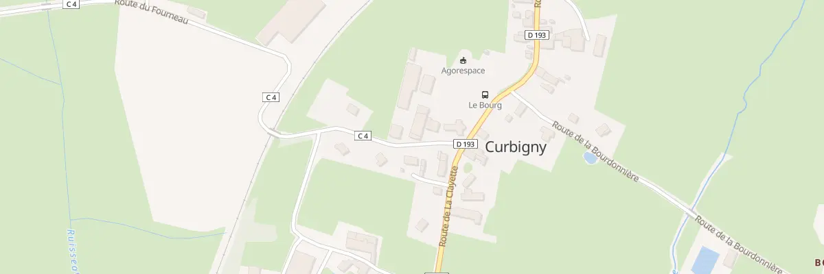 Plan du 44 Rte du Fourneau à Curbigny