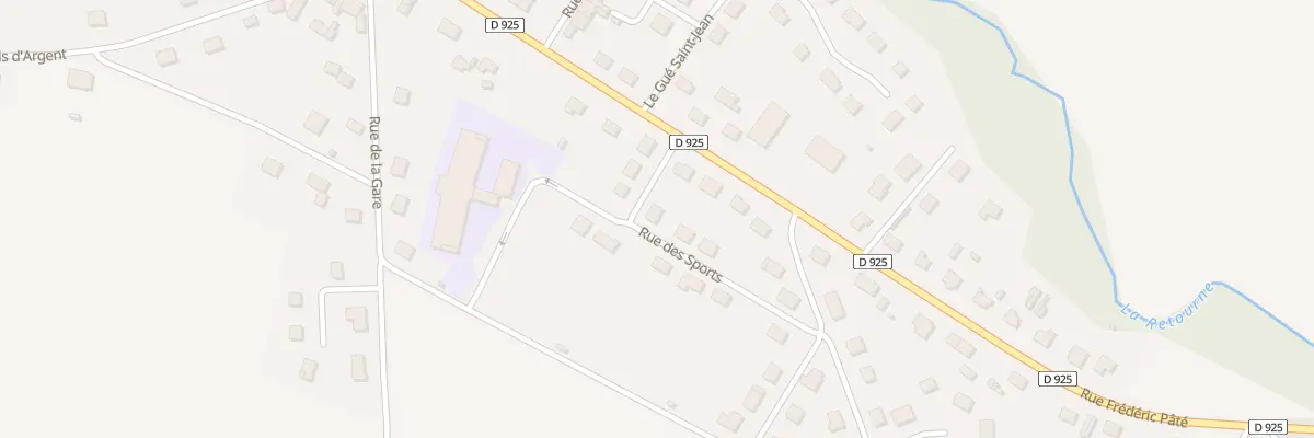 Plan du 1 Rue des Sports à Neuflize