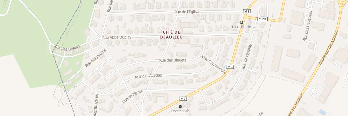 Plan du 8 Rue des Bleuets à Roche-la-Molière