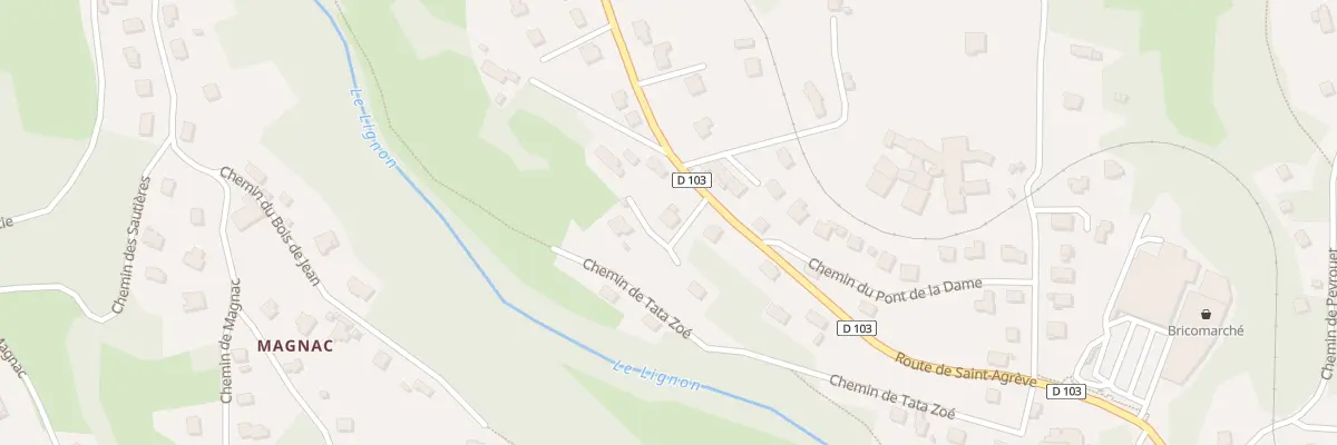 Plan du 2 Che de Pralong au Chambon-sur-Lignon