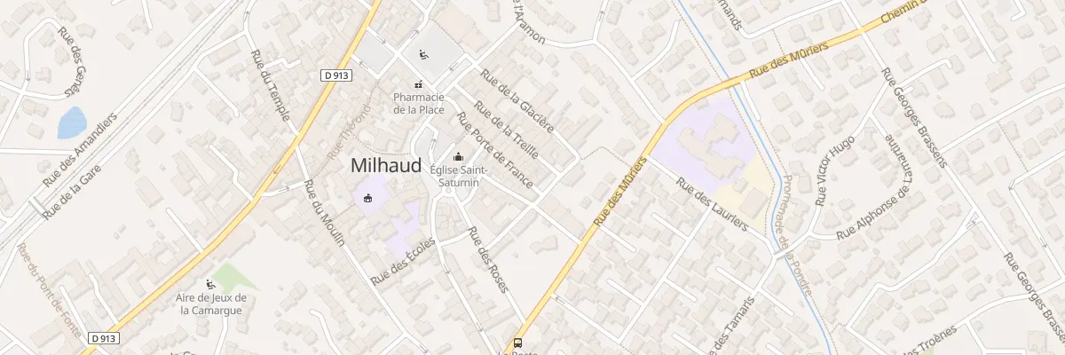 Plan du 27 Rue Porte de France à Milhaud