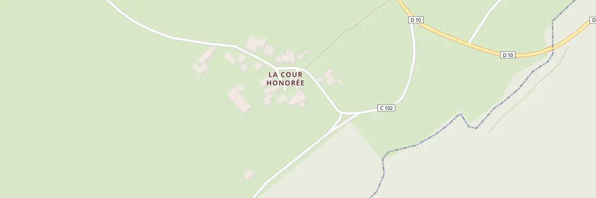Plan du 22 La-Cour-Honoree à Saint-Jean-aux-Bois