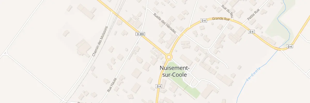 Plan du 3 All du Château à Nuisement-sur-Coole
