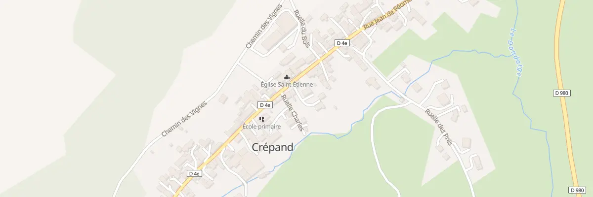 Plan du 5 Rue Jean de Réome à Crépand